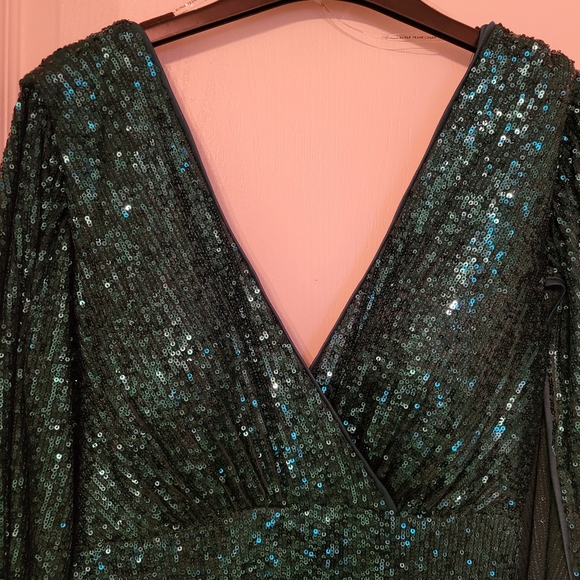 Green Sequin Dress - Picture 3 of 5